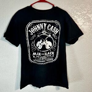 Johnny Cash "Man in Black" L T-Shirt, Pre-owned Band Tee